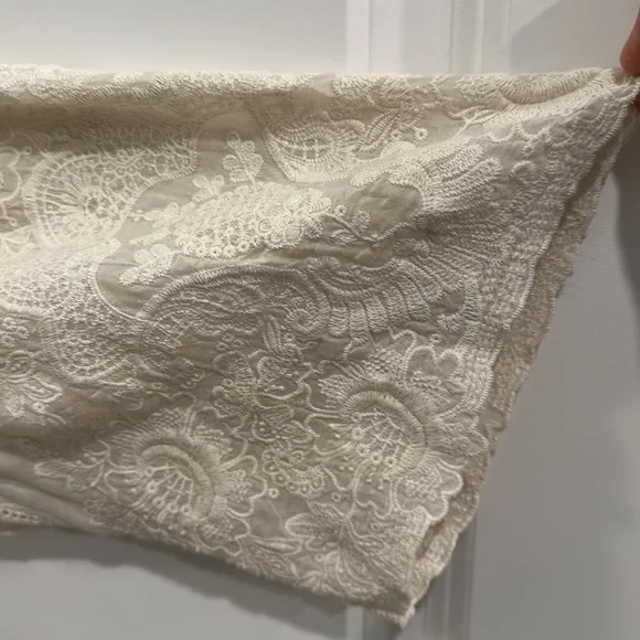 Johnny Was Classic, Vintage Ivory Embroidered Sheer Top, NWT - Picture 4 of 6